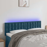 vidaXL Hoofdbord LED 80x5x78/88 cm fluweel lichtgrijs