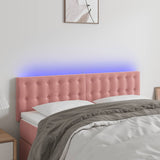 vidaXL Hoofdbord LED 80x5x78/88 cm fluweel lichtgrijs
