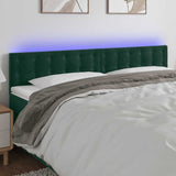 vidaXL Hoofdbord LED 80x5x78/88 cm fluweel lichtgrijs