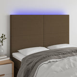 vidaXL Hoofdbord LED 80x5x78/88 cm stof lichtgrijs