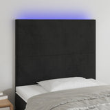 vidaXL Hoofdbord LED 80x5x78/88 cm fluweel lichtgrijs