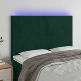 vidaXL Hoofdbord LED 80x5x78/88 cm fluweel lichtgrijs