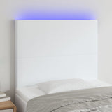 vidaXL Headboard LED 80x5x78/88 cm faux leather black