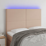 vidaXL Headboard LED 80x5x78/88 cm faux leather black