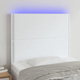 vidaXL Headboard LED 80x5x78/88 cm faux leather black
