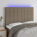 vidaXL Hoofdbord LED 80x5x78/88 cm stof lichtgrijs