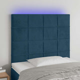 vidaXL Hoofdbord LED 80x5x78/88 cm fluweel lichtgrijs