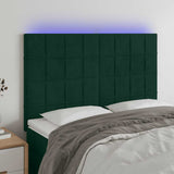 vidaXL Hoofdbord LED 80x5x78/88 cm fluweel lichtgrijs
