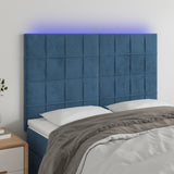vidaXL Hoofdbord LED 80x5x78/88 cm fluweel lichtgrijs