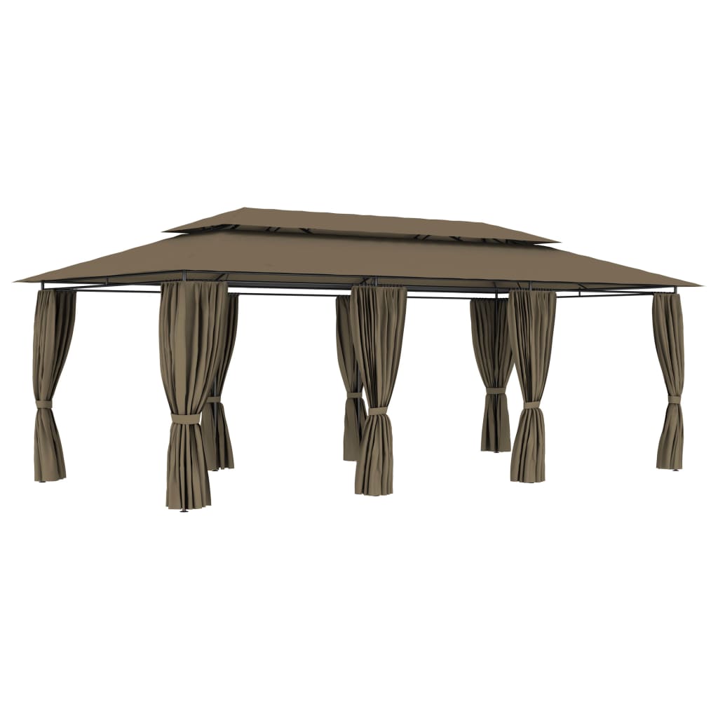 vidaXL Prieel 180 g/m² 600x298x270 cm taupe