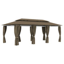 vidaXL Prieel 180 g/m² 600 x 298 x 270 cm taupe