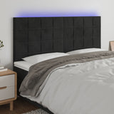 vidaXL Hoofdbord LED 80x5x78/88 cm fluweel lichtgrijs