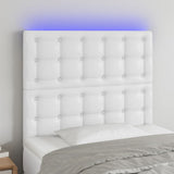 vidaXL Hoofdbord LED 80x5x78/88 cm kunstleer zwart