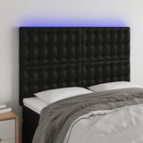 vidaXL Hoofdbord LED 80x5x78/88 cm kunstleer zwart