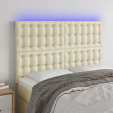 vidaXL Hoofdbord LED 80x5x78/88 cm kunstleer zwart