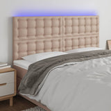 vidaXL Hoofdbord LED 80x5x78/88 cm kunstleer zwart