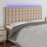 vidaXL Hoofdbord LED 80x5x78/88 cm kunstleer zwart