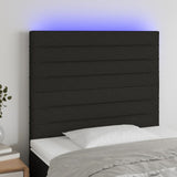 vidaXL Hoofdbord LED 80x5x78/88 cm stof lichtgrijs