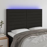 vidaXL Hoofdbord LED 80x5x78/88 cm stof lichtgrijs