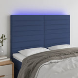 vidaXL Hoofdbord LED 80x5x78/88 cm stof lichtgrijs