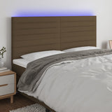 vidaXL Hoofdbord LED 80x5x78/88 cm stof lichtgrijs