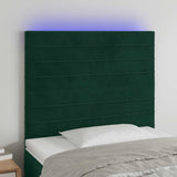 vidaXL Headboard LED 80x5x78/88 cm velvet light grey