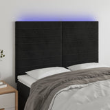 vidaXL Headboard LED 80x5x78/88 cm velvet light grey