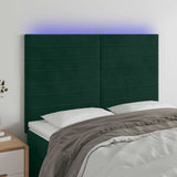 vidaXL Headboard LED 80x5x78/88 cm velvet light grey