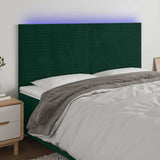 vidaXL Headboard LED 80x5x78/88 cm velvet light grey