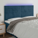 vidaXL Headboard LED 80x5x78/88 cm velvet light grey