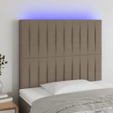 vidaXL Hoofdbord LED 80x5x78/88 cm stof lichtgrijs