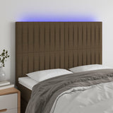 vidaXL Hoofdbord LED 80x5x78/88 cm stof lichtgrijs
