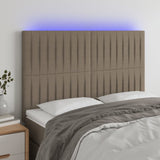 vidaXL Hoofdbord LED 80x5x78/88 cm stof lichtgrijs