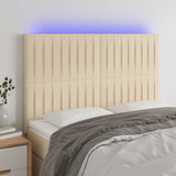 vidaXL Hoofdbord LED 80x5x78/88 cm stof lichtgrijs
