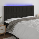 vidaXL Hoofdbord LED 80x5x78/88 cm stof lichtgrijs