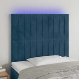 vidaXL LED Headboard 80x5x78/88 cm Velvet Light Grey
