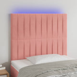 vidaXL LED Headboard 80x5x78/88 cm Velvet Light Grey