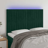 vidaXL LED Headboard 80x5x78/88 cm Velvet Light Grey