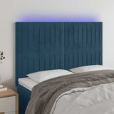 vidaXL LED Headboard 80x5x78/88 cm Velvet Light Grey