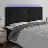 vidaXL LED Headboard 80x5x78/88 cm Velvet Light Grey
