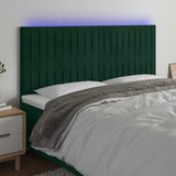 vidaXL LED Headboard 80x5x78/88 cm Velvet Light Grey