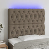 vidaXL Hoofdbord LED 80x7x78/88 cm stof lichtgrijs