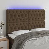 vidaXL Hoofdbord LED 80x7x78/88 cm stof lichtgrijs