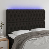 vidaXL Hoofdbord LED 80x7x78/88 cm stof lichtgrijs