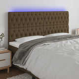 vidaXL Hoofdbord LED 80x7x78/88 cm stof lichtgrijs