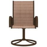 vidaXL Tuinstoelen draaibaar 2 st textileen en staal grijs