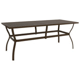 vidaXL Garden Table 81.5x81.5x72 cm Steel Anthracite
