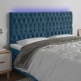vidaXL Hoofdbord LED 80x7x78/88 cm fluweel lichtgrijs