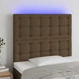 vidaXL Hoofdbord LED 80x5x78/88 cm stof lichtgrijs