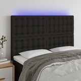 vidaXL Hoofdbord LED 80x5x78/88 cm stof lichtgrijs